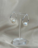 Floating Pearl Hoop